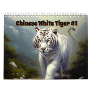 Chinesischer Weißer Tiger #1 Kalender