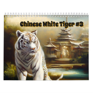 Chinesischer Weißer Tiger #3 Kalender