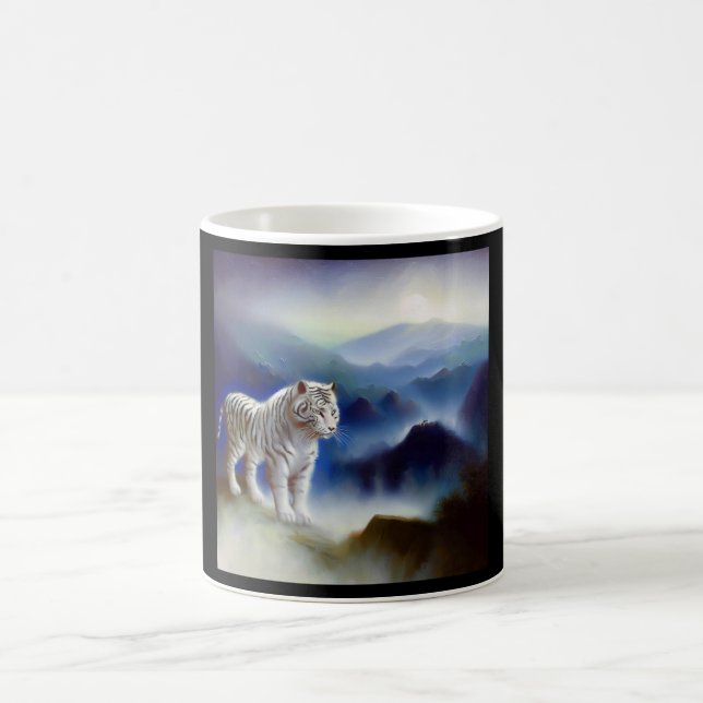 Chinesischer Weißtiger (11) Kaffeetasse (Mittel)