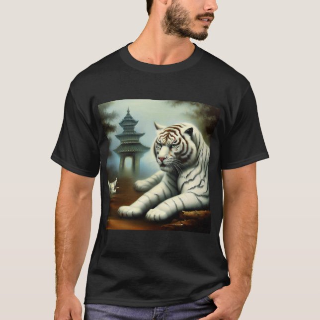 Chinesischer Weißtiger (32) T-Shirt (Vorderseite)