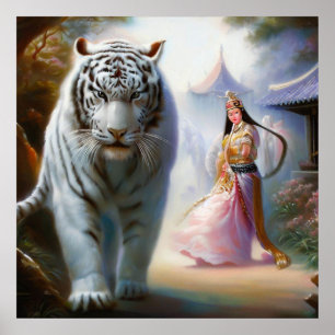 Chinesischer Weißtiger (8) Poster