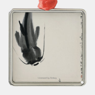 Chinesischer Wels Silbernes Ornament