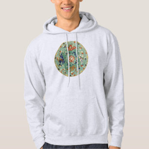 Chinesischer Zirkel Blau grün Hoodie