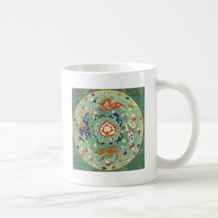 Chinesischer Zirkel Blau grün Tasse
