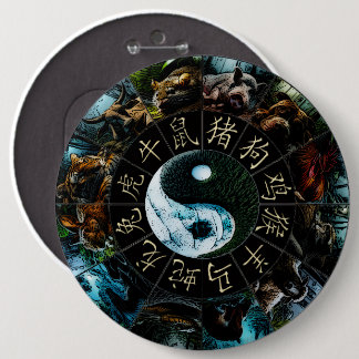 Chinesischer Zodiac Button