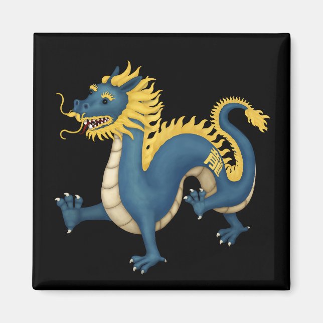 Chinesischer Zodiac Dragon Astrologie Schild Schwa Magnet (Vorne)