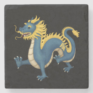 Chinesischer Zodiac Dragon Niedlich Astrologie Sch Steinuntersetzer