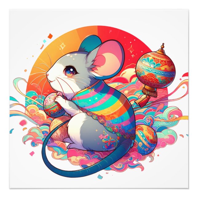 Chinesischer Zodiac: Von Ratten zu Riches Fotodruck (Vorne)