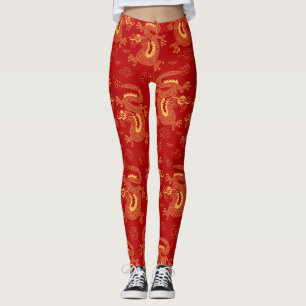 Chinesischer Zodiakdrache, glückliches neues Jahr Leggings