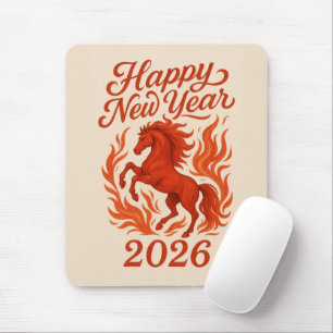 Chinesisches 2026 Feuriges Pferd Mousepad