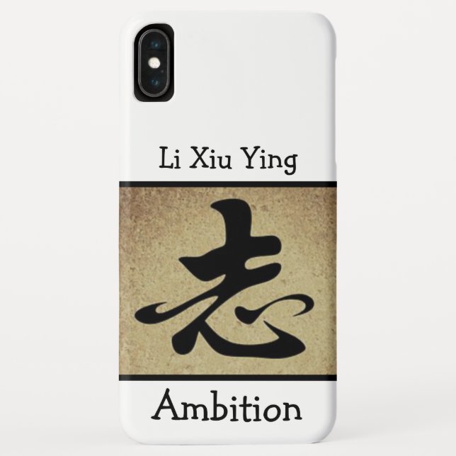 Chinesisches AMBIENTE-Symbol Personalisiert Case-Mate iPhone Hülle (Rückseite)