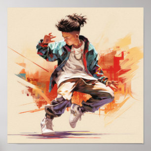 Chinesisches Angesagt-Hop-Tanzposter: Entdecken Poster