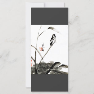 Chinesisches antikes Aquarellbild Großes Lesezeich