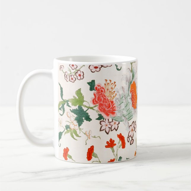 Chinesisches Blumenmuster Mitte des 18. Jahrhunder Kaffeetasse (Links)