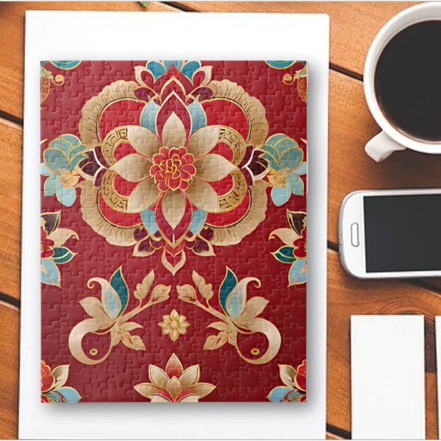 Chinesisches Blumenpuzzle Puzzle (Von Creator hochgeladen)