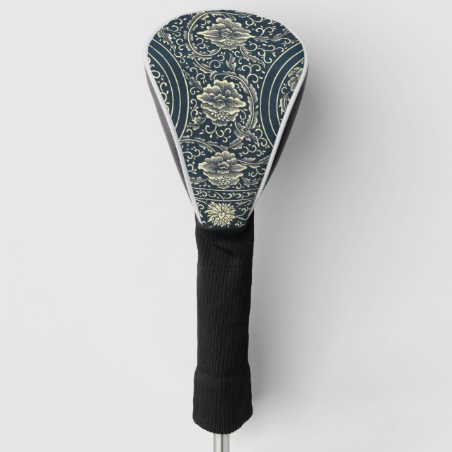 Chinesisches Dekorationsmuster Golf Head Cover Headcover (Vorderseite)