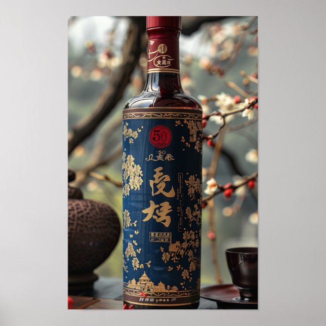 Chinesisches Design-Plakat für die Liquor-Verpacku Poster (Vorne)