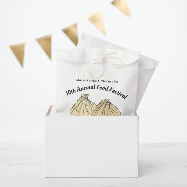 Chinesisches Dim Sum Shumai Dumplings Food Festiva Geschenktütchen (Party)