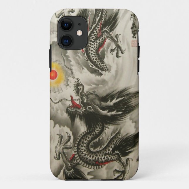 Chinesisches Drache-Malerei iPhone 5, Case-Mate iPhone Hülle (Rückseite)