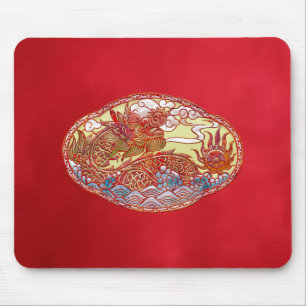Chinesisches Drache-Medaillon Mousepad