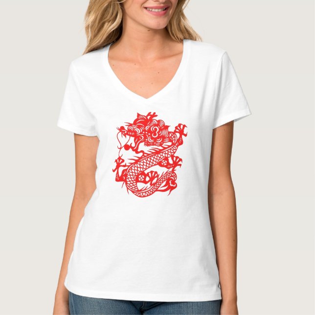 Chinesisches Drache-T-Shirt T-Shirt (Vorderseite)
