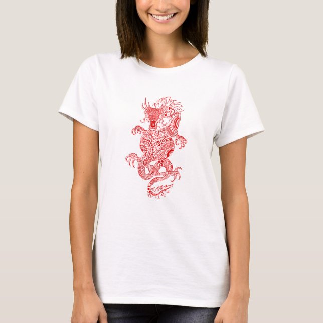 Chinesisches Drachenhemd T-Shirt (Vorderseite)