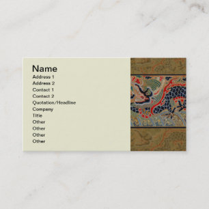 Chinesisches Drachensymbol Antiasiatisch Visitenkarte