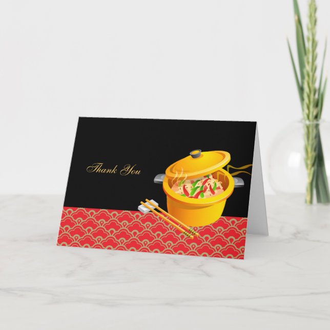 Chinesisches Essen danke (Vorderseite)