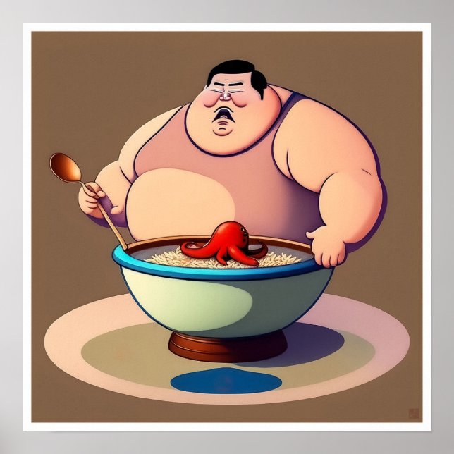 Chinesisches Essen - Kunstdruck Poster (Vorne)