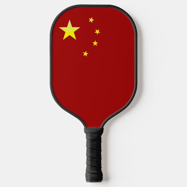 chinesisches Flaggenemblem Pickleball Schläger (Vorderseite)