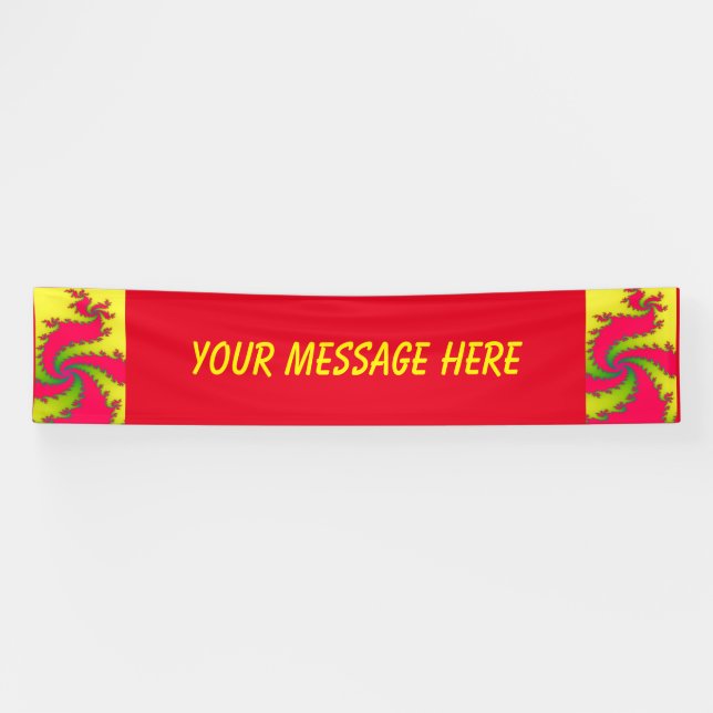 Chinesisches Fraktal für Neujahrsdrache Banner (Horizontal)