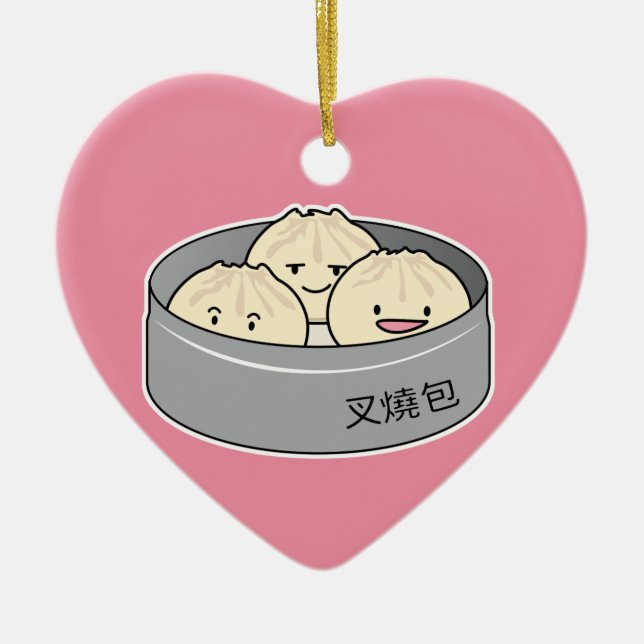 Chinesisches Frühstück der schwachen Summe des Keramik Ornament (Vorne)