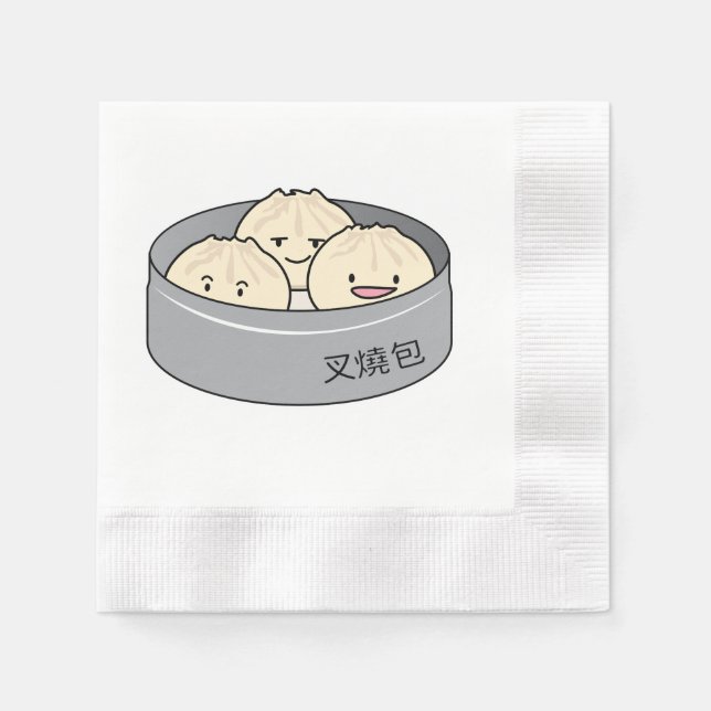 Chinesisches Frühstück der schwachen Summe des Serviette (Vorderseite)