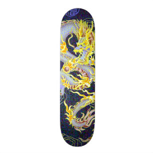 Chinesisches himmlisches Kaiser-Drache-Hologramm Skateboard