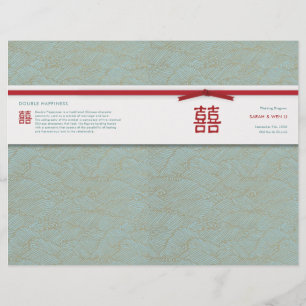 Chinesisches Hochzeitsprogramm für doppeltes Glück