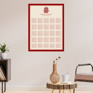 Chinesisches Hochzeitsstift für Red Double Happy Poster