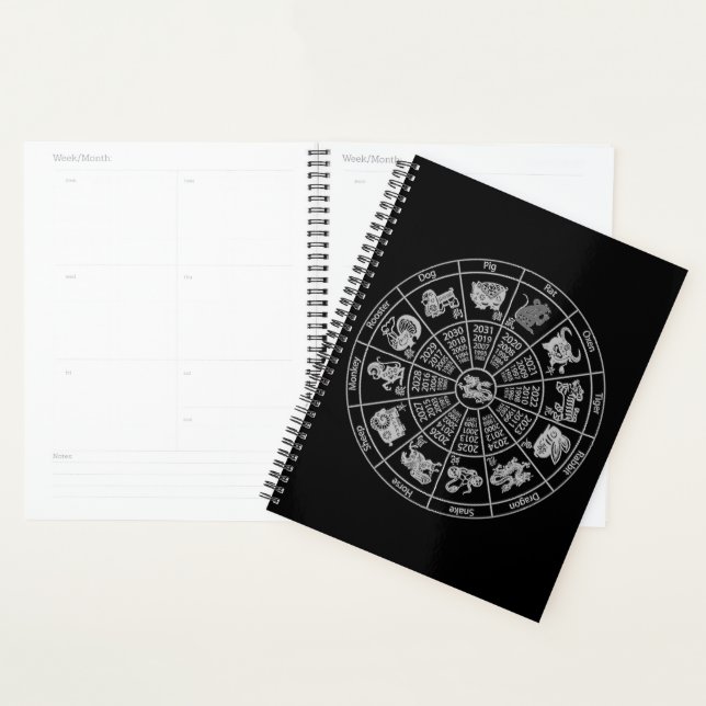 Chinesisches Horoskop Zodiac Wheel Planer (Anzeige)