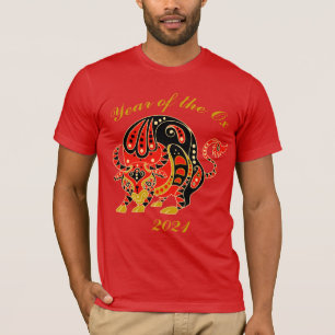 Chinesisches Jahr der Ochse T-Shirt