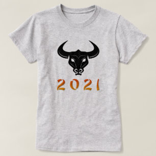 Chinesisches Jahr der Ox-Silhouette 2021 T-Shirt