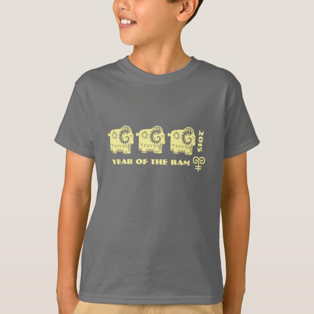 Chinesisches Jahr der RAM-Geschenk-T - Shirts (Vorderseite)