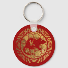 Chinesisches Jahr der Ratte 2020 Schlüsselanhänger
