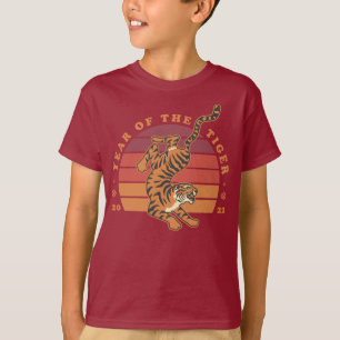 Chinesisches Jahr der Tiger 2022 Kinder T - Shirt