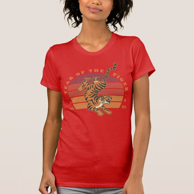 Chinesisches Jahr der Tiger 2022 T - Shirt für Fra (Vorderseite)