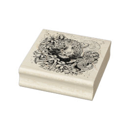 Chinesisches Jahr der Tiger-Briefmarke Gummistempel