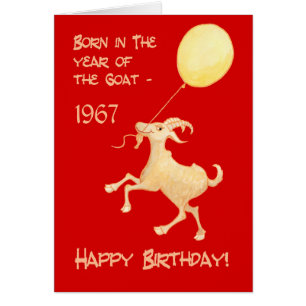 Chinesisches Jahr der Ziege Geboren 1967 Geburtsta