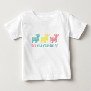 Chinesisches Jahr der Ziegenspende Baby T-shirt