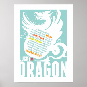 Chinesisches Jahr des Drachen - Babyparty für den  Poster