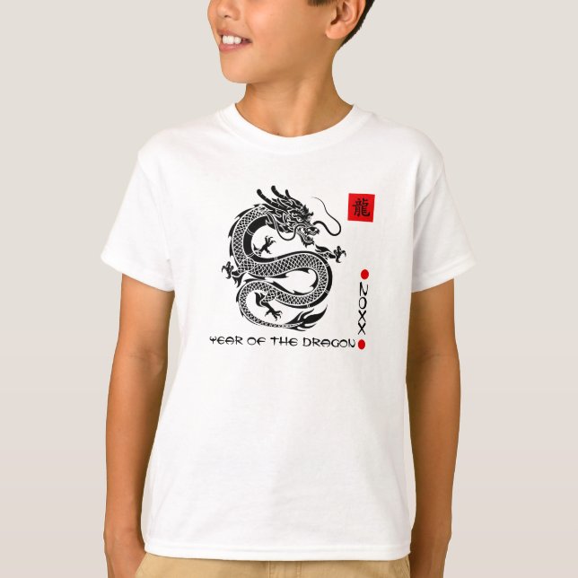 Chinesisches Jahr des Drachen T-Shirt (Vorderseite)