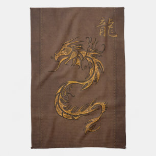 Chinesisches Jahr des Dragon Asian Towel Geschirrtuch
