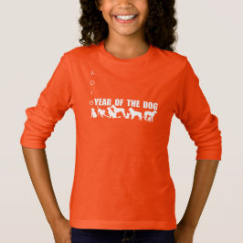 Chinesisches Jahr des Hundes Brauch 2018 Mädchen-T T-Shirt